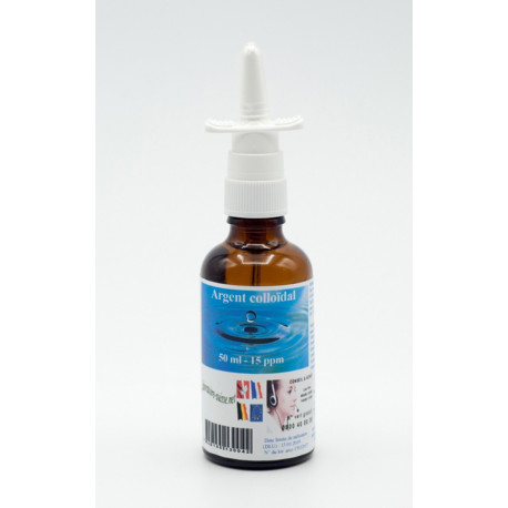 Argent colloïdal 50ml spray nasal - 15ppm